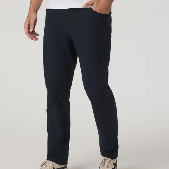 Vuori Men's Meta Pant 5-Pocket Pants Navy Blue 36” Waist / 30
